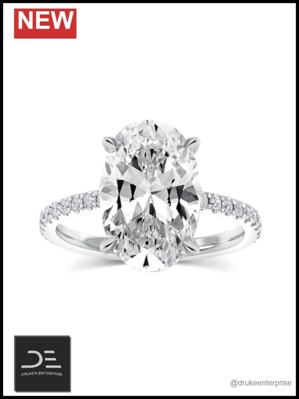 3.5ct Radiant Cut Cubic Zirconia Halo Promise Ring, 925 Silver Plated, Size 6